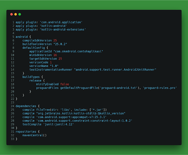 build.gradle(Module:app) Kotlin Android Studio