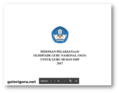 Contoh Materi Soal OGN 2017 SMP Mata Pelajaran Matematika, IPA, IPS, Bahasa Indonesia dan Inggris - Galeri Guru