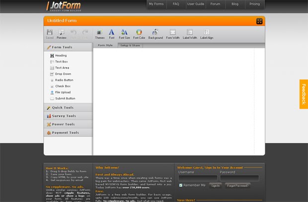 free contact form services