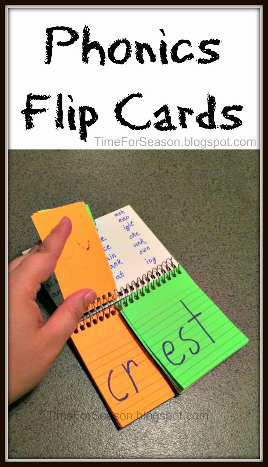 http://timeforseason.blogspot.com/2014/06/reading-flip-chart-phonics-cards.html