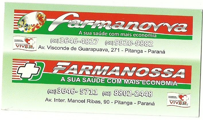 Farma Nova - Av. Sete de Setembro - Santa Maria do Oeste - PR.