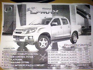 isuzu d-max,four wheel drive,new isuzu pickup