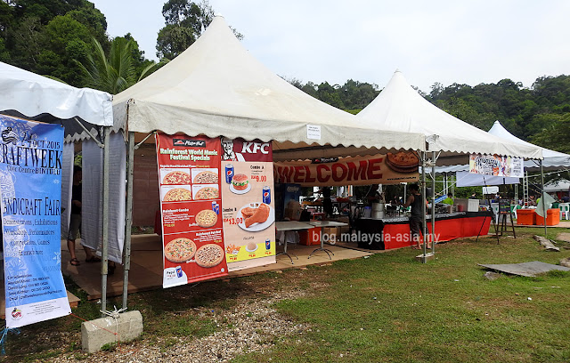 Booths at Rainforest World Music Festival