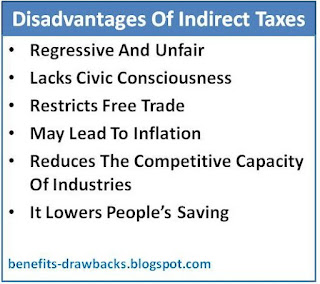 disadvantage indirect taxes