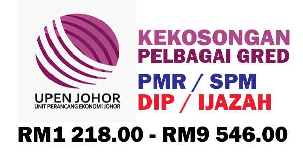 Jawatan Kosong Terbaru Pelbagai Gred Di Unit Perancang Ekonomi Negeri Johor Gaji Rm1 218 00 Rm9546 00 Jobcari Com Jawatan Kosong Terkini