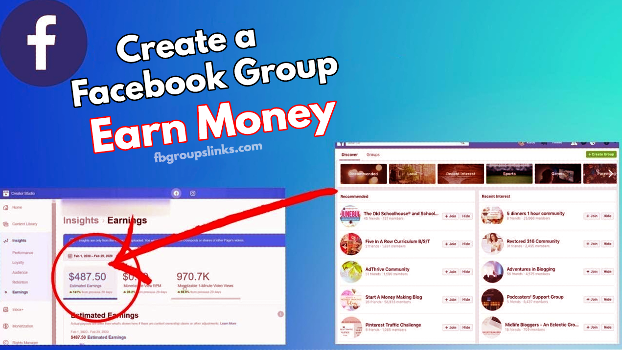 Create a Facebook Group and Earn Money