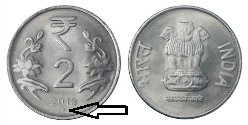 Meaning of symbols on indian Rupee coins, mint symbols on indian coins, symbols on 1 rupee coin, indian one rupee coin details, information about indian coins, rupee symbol, 