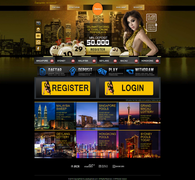 Demo Script Website Togel Online Profesional