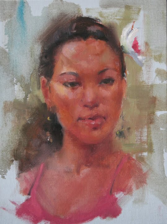 portrait painting atelier. portrait painting class.