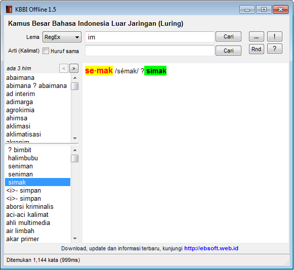 Download Virtual Kamus Besar Bahasa Indonesia (KBBI 
