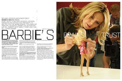 Heidi Klum and Barbie doll