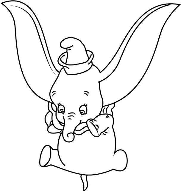 Top 7 Dumbo Coloring Pages - Dumbo and the Elephant - FREE