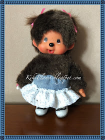 kiki monchhichi doll poupée couture sewing jupe vêtement handmade fait main