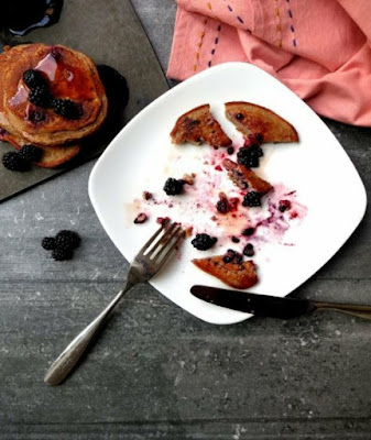 Blackberry & Apple Protein Pancakes