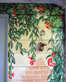 trompe loeil tuscan mural, tuscany mural, eugene muralist