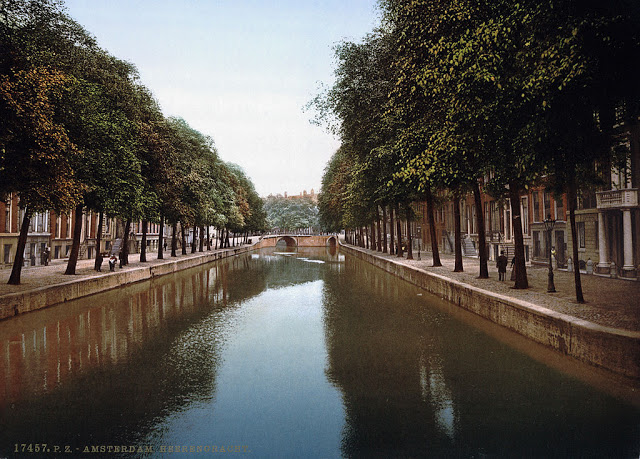 Antiguas fotografías a color de Ámsterdam a finales del siglo XIX