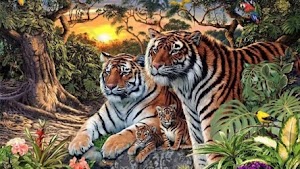 ¿Pueden encontrar los 16 tigres en esta imagen?
