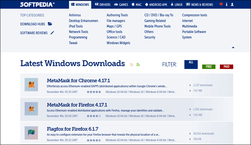 موقع-Softpedia