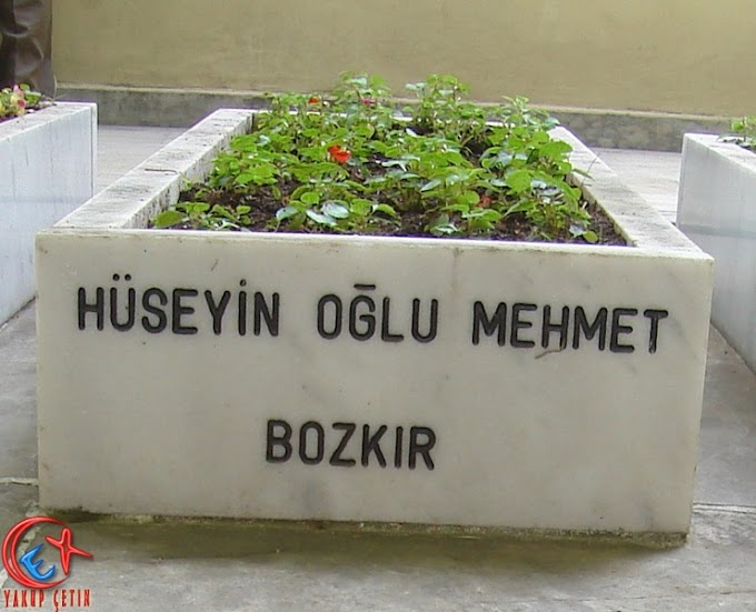 Bursa Tophane’de Bozkırlı Şehidimiz.