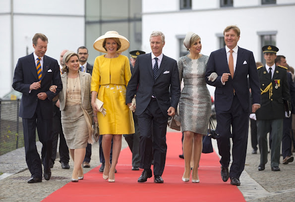 King Willem-Alexander and Queen Maxima of The Netherlands, King Philippe and Queen Mathilde of Belgium, Grand Duke Henri and Grand Duchess Maria Teresa of Luxembourg and Prince Edward of Kent 