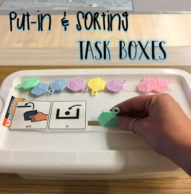 Put-in & Sorting Task Boxes for Special Education