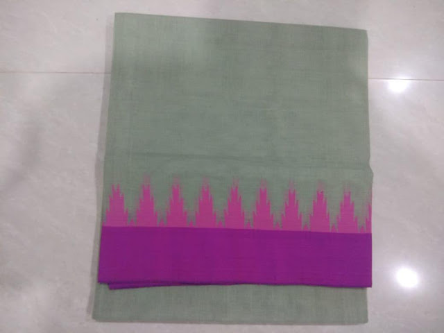 Plain Ponduru Khadi saree