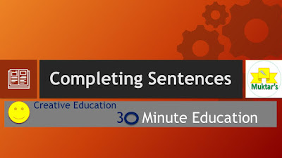 Completing Sentence Rules  #30minuteeducation