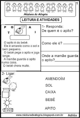 Leitura com a letra A