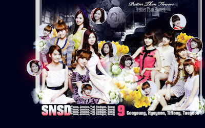 SNSD Girls Generation Black Desktop Wallpaper