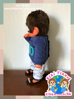 kiki monchhichi chaussures handmade fait main sandales nu-pieds cuir poupée 