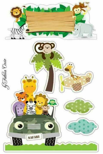 Birthday Safari Babies: Free Printable Cake Toppers.