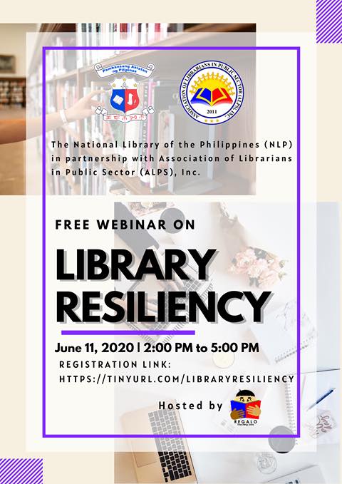 Sign up for the National Library's 1st Webinar on Library Resiliency