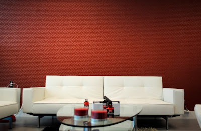 Home wallpaper murals - Red Modern Wallpaper Design Ideas, Interior wall decor