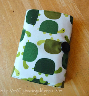 Turtle coloring wallet, looking cute