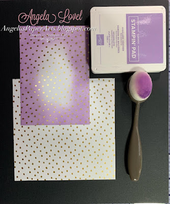 Angela's PaperArts: Stampin Up Brightest Beauty stamp set, Fabulous frames dies and Silver & Gold DSP SAB