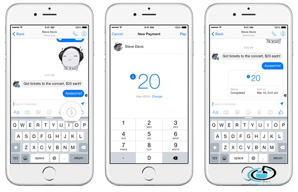 ارسال الاموال في فيس بوك ماسنجر