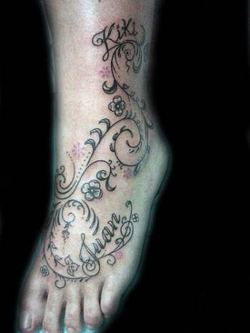 Tattoos For Girls On Foot