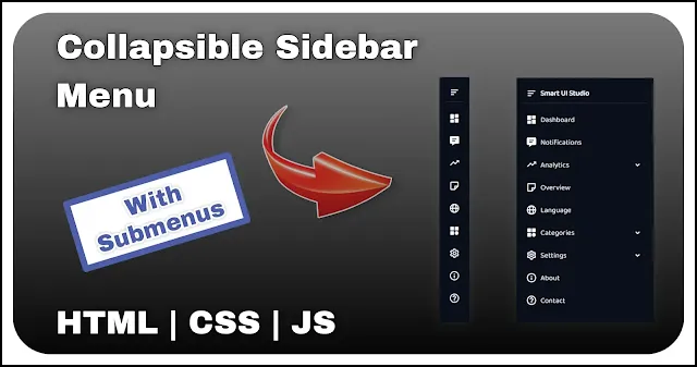 User-Friendly-Navigation-Build-a-Collapsible-Sidebar-Menu using-JavaScript