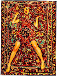 Seletti Toiletpaper Rectangular Carpet With Lady In The Carpet Decor