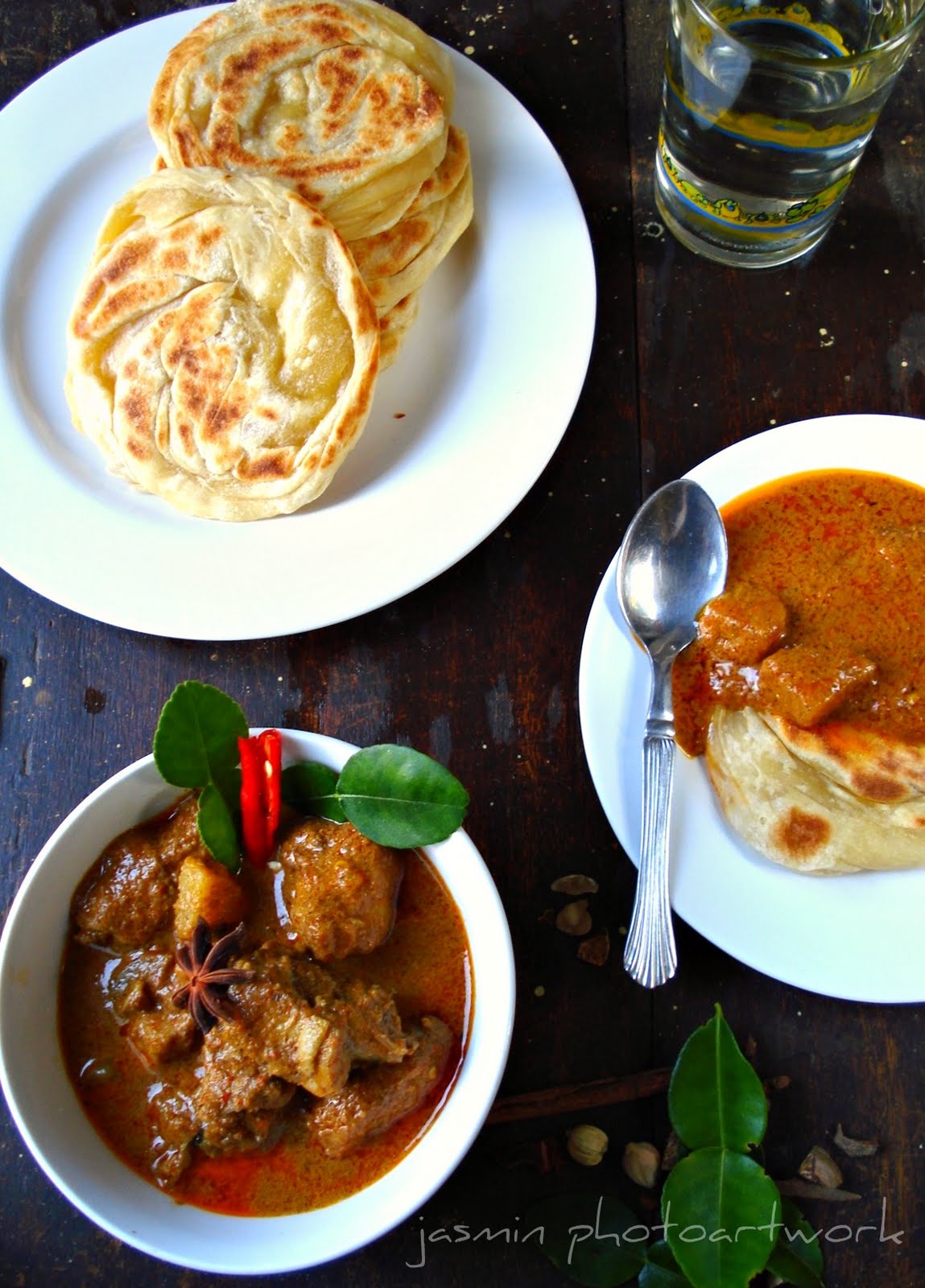 Jasmin's kitchen: roti canai dan kari ayam