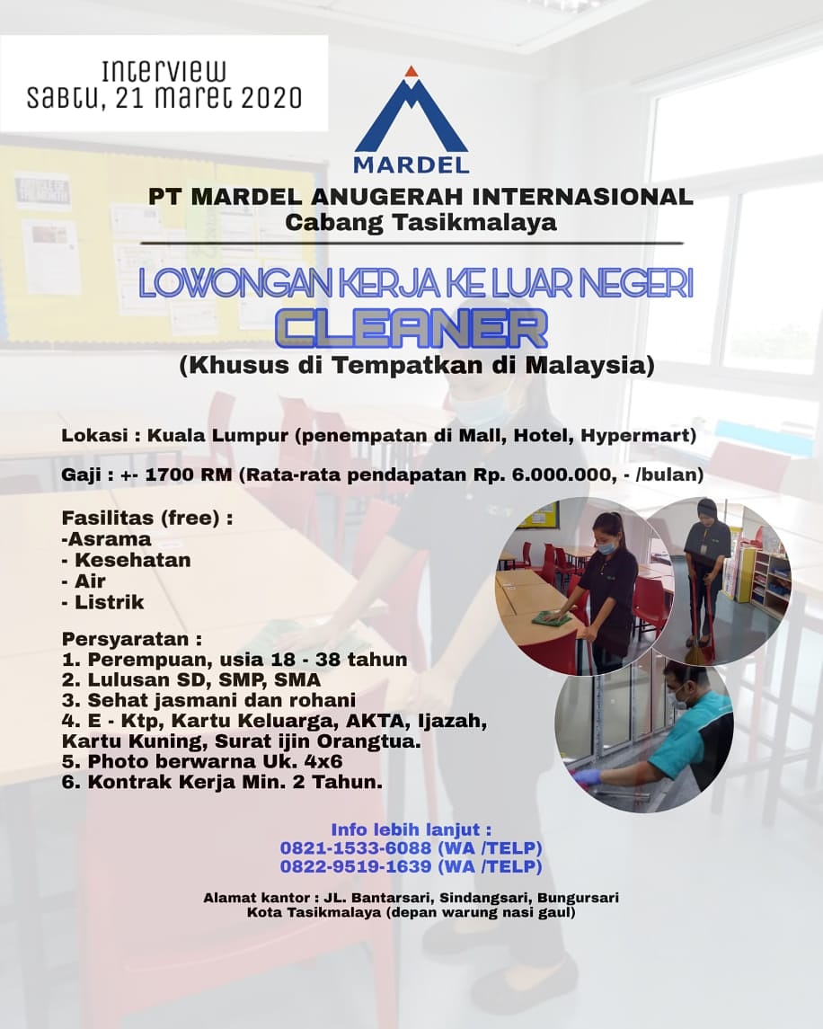 LOKER PT MARDEL ANUGERAH INTERNASIONAL CABANG TASIKMALAYA ...