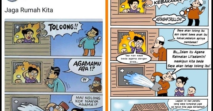 KOMIK Islamophobia Dibalas AKSI NYATA Islam Rahmatan Lil 