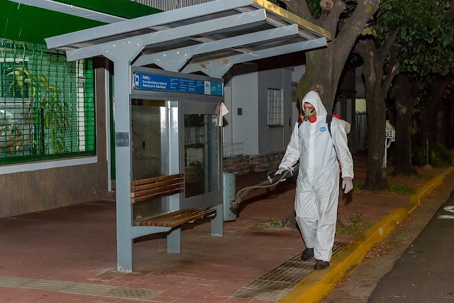 Continúan los operativos de fumigación desinfectante contra el coronavirus