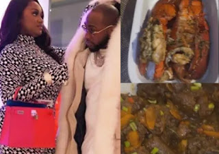 Davido showers praise on girlfriend, Chioma Rowland over sumptuous delicacies - Africaflavour