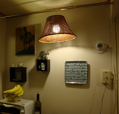 Tension Rod Hanging Lamp