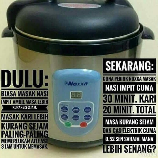 Perbezaan Periuk Noxxa Vs Periuk Lain