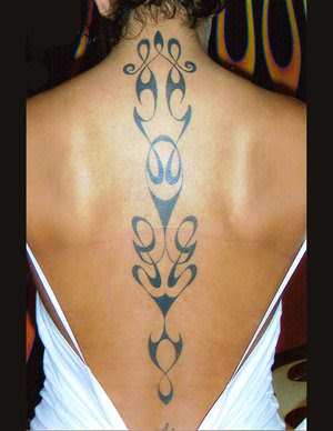 Best Tribal Tattoos On Rear Body