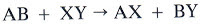 reaccion quimica de doble desplazamiento