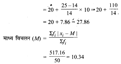 Solutions Class 11 गणित-II Chapter-15 (सांख्यिकी)