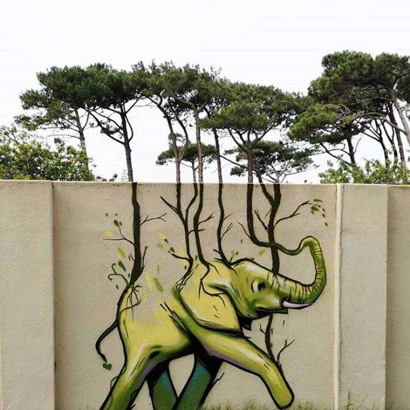 Gorgeous graffiti that blends perfectly with the surroundings 01